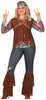GP86565 – Hippie 60s Karneval Fasching – Größe: 44 - 46 (XL) – Farbe: Braun