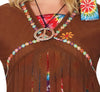 GP86565 – Hippie 60s Karneval Fasching – Größe: 44 - 46 (XL) – Farbe: Braun