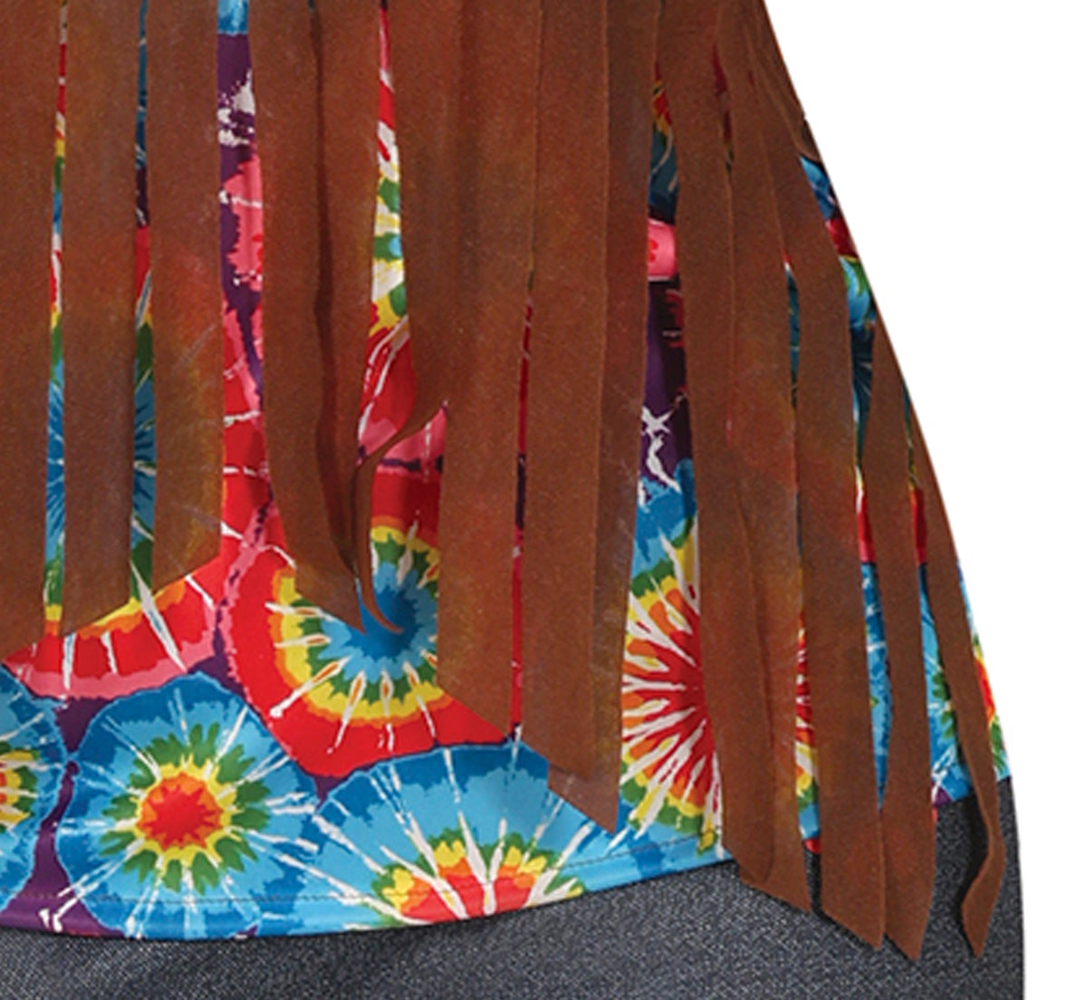 GP86565 – Hippie 60s Karneval Fasching – Größe: 44 - 46 (XL) – Farbe: Braun