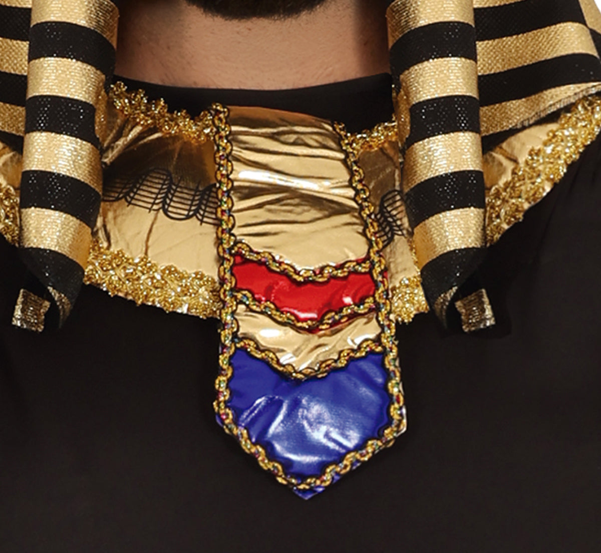 GP86613 – Pharao Ägypten König Kostüm – Größe: 54 - 56 (XL) – Farbe: Schwarz