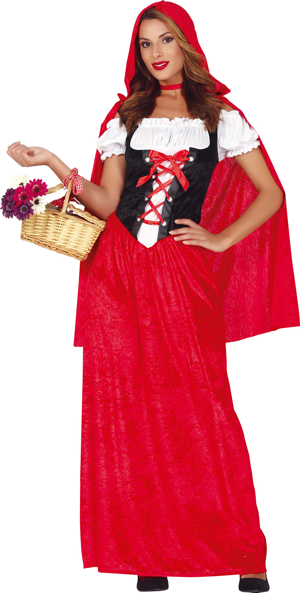 GP88583 – Märchenhaftes Abenteuer Kostüm Rotkäppchen – Größe: 44 - 46 (XL) – Farbe: Rot