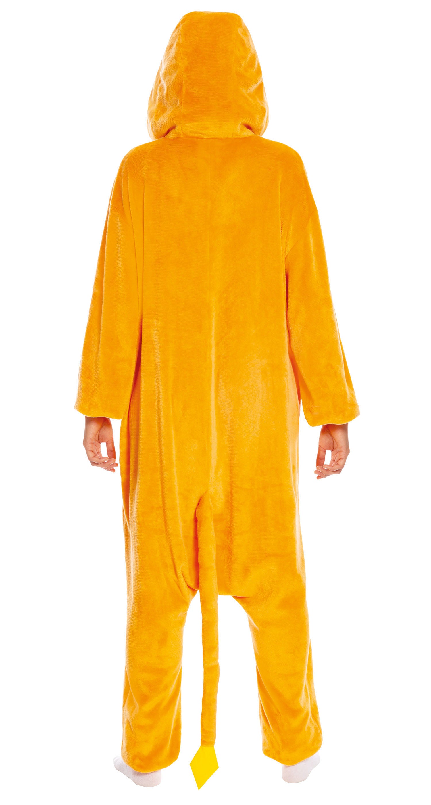 GP84626 – Drache Kapuze Jumpsuit Tier Kostüm – Größe: 48 - 50 (M) – Farbe: Orange