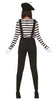GP79200 – Clown Pantomime Kostüm Schwarz Weiß – Größe: 44 - 46 (XL) – Farbe: Schwarz