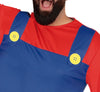 GP80626 – Klempner Abenteuerfigur Cosplay Karneval – Größe: 56 - 58 (XXL) – Farbe: Rot