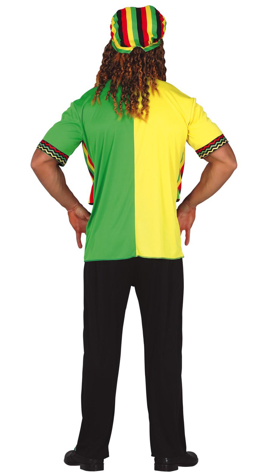 GP79412 – Rastafarian Junggesellenabschied 70er Jahre – Größe: 54 - 56 (XL) – Farbe: Mehrfarbig