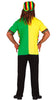 GP79412 – Rastafarian Junggesellenabschied 70er Jahre – Größe: 54 - 56 (XL) – Farbe: Mehrfarbig