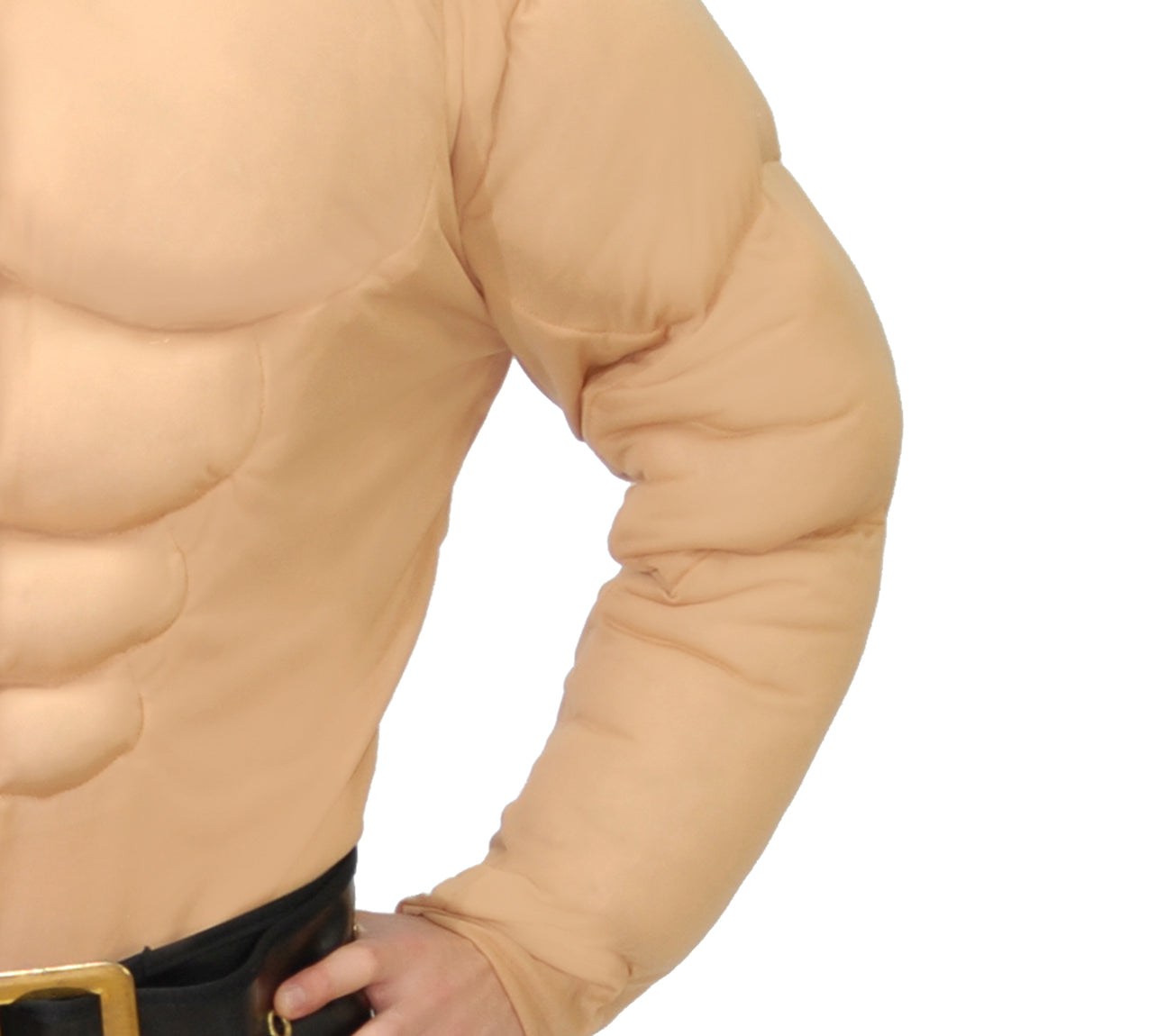 GP80184 – Sportlicher Muskelheld Karneval – Größe: 54 - 56 (XL) – Farbe: Natural