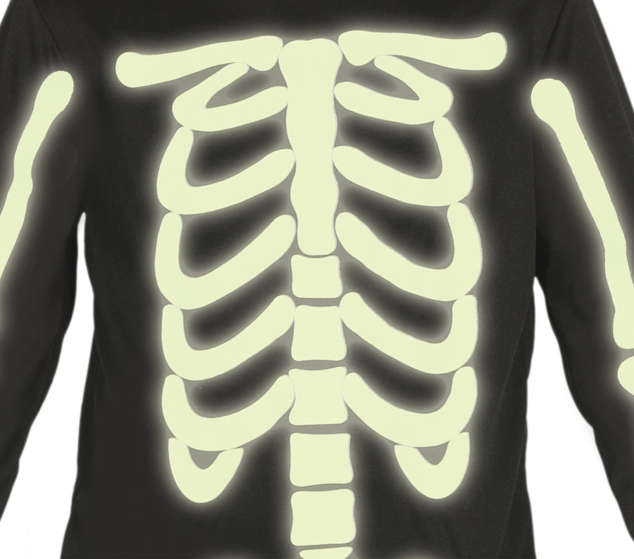 GP87310 – Skelett Halloween Kostüm Party Spaß – Größe: 98/104 – Farbe: Schwarz, Ansicht 2