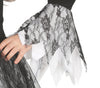 GP87318 – Halloween Gespenst Kleid Dunkel Schleier – Größe: 110/116 – Farbe: Schwarz