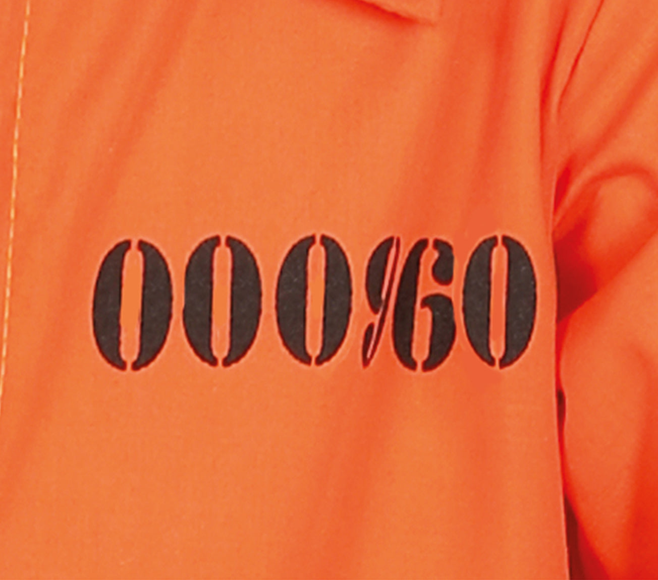 GP87367 – Dieb Orangener Sträfling Kostüm Halloween – Größe: 110/116 – Farbe: Orange
