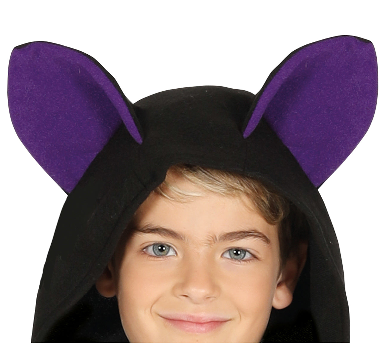 GP87370 – Fledermaus Kostüm Halloween Schwarz Lila – Größe: 98/104 – Farbe: Schwarz