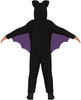 GP87370 – Fledermaus Kostüm Halloween Schwarz Lila – Größe: 140/146 – Farbe: Schwarz