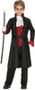 GP87430 – Vampir Halloween Kostüm Kinder Cape – Größe: 98/104 – Farbe: Schwarz
