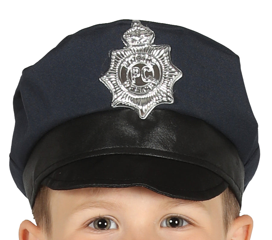 GP87455 – Polizei Kostüm Kinder Mütze Oberteil – Größe: 98/104 – Farbe: Blau, Ansicht 2