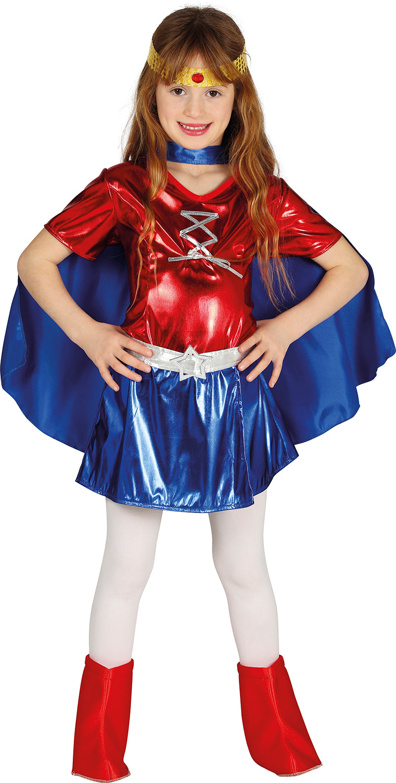 GP87467 – Superhelden Abenteuerfigur Kostüm – Größe: 110/116 – Farbe: Blau