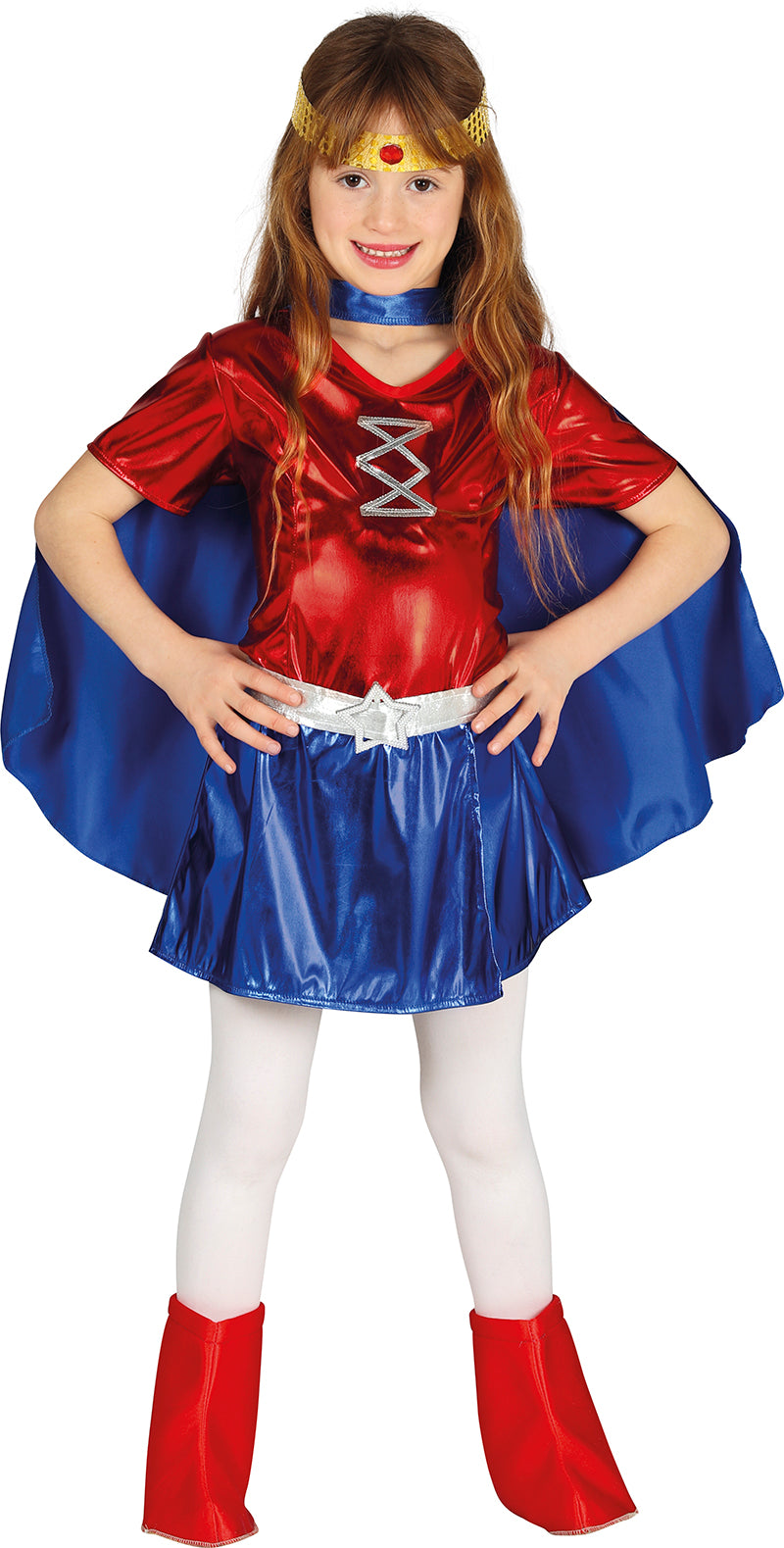 GP87467 – Superhelden Abenteuerfigur Kostüm – Größe: 140/146 – Farbe: Blau