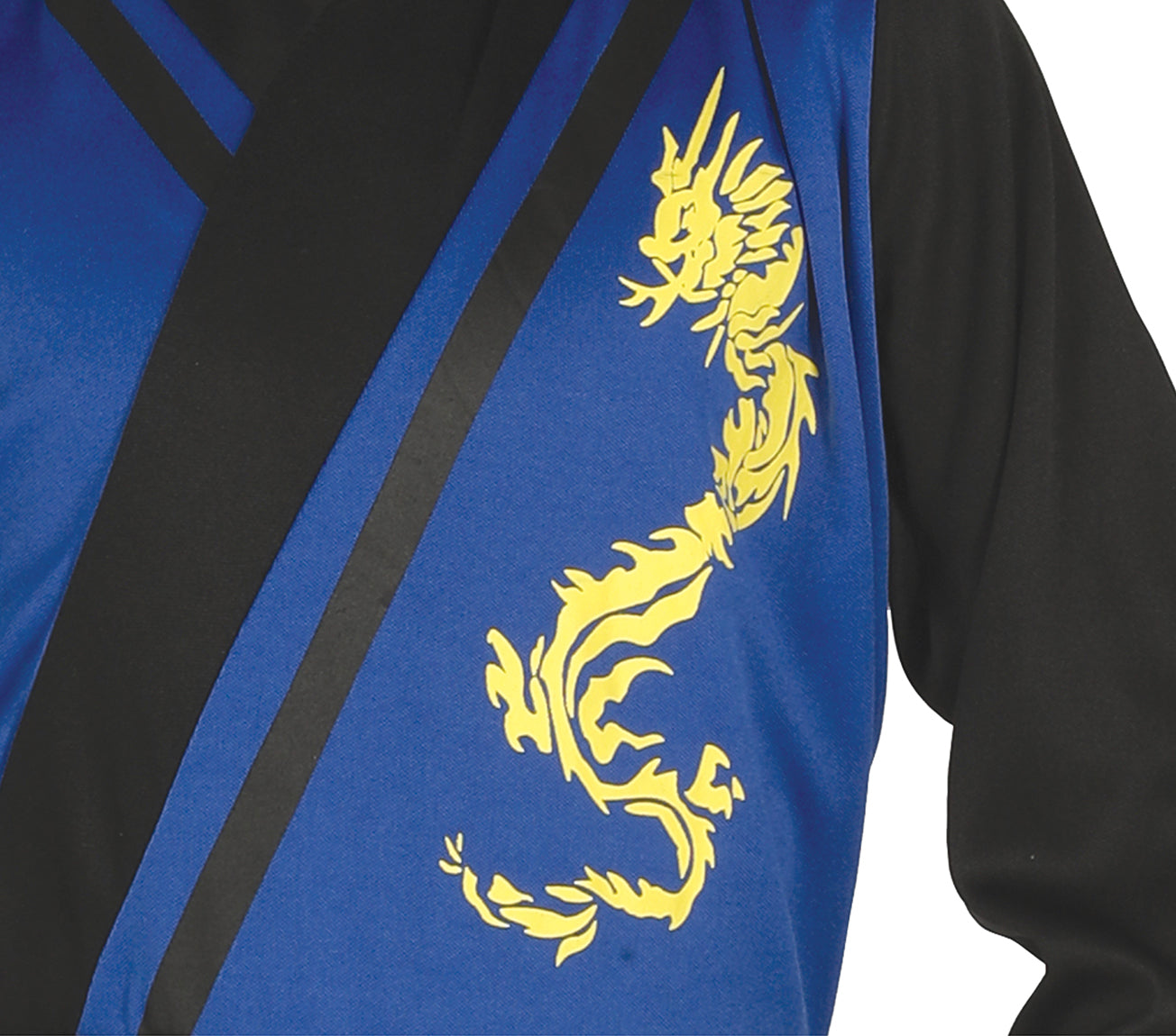GP87474 – Ninja Kämpfer Kostüm Blau Schwarz – Größe: 128/134 – Farbe: Blau