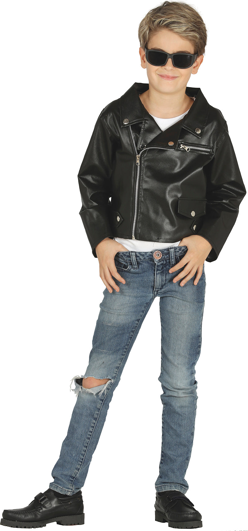GP87477 – Rocker Abenteurerjacke Für Coole Tage – Größe: 110/116 – Farbe: Schwarz