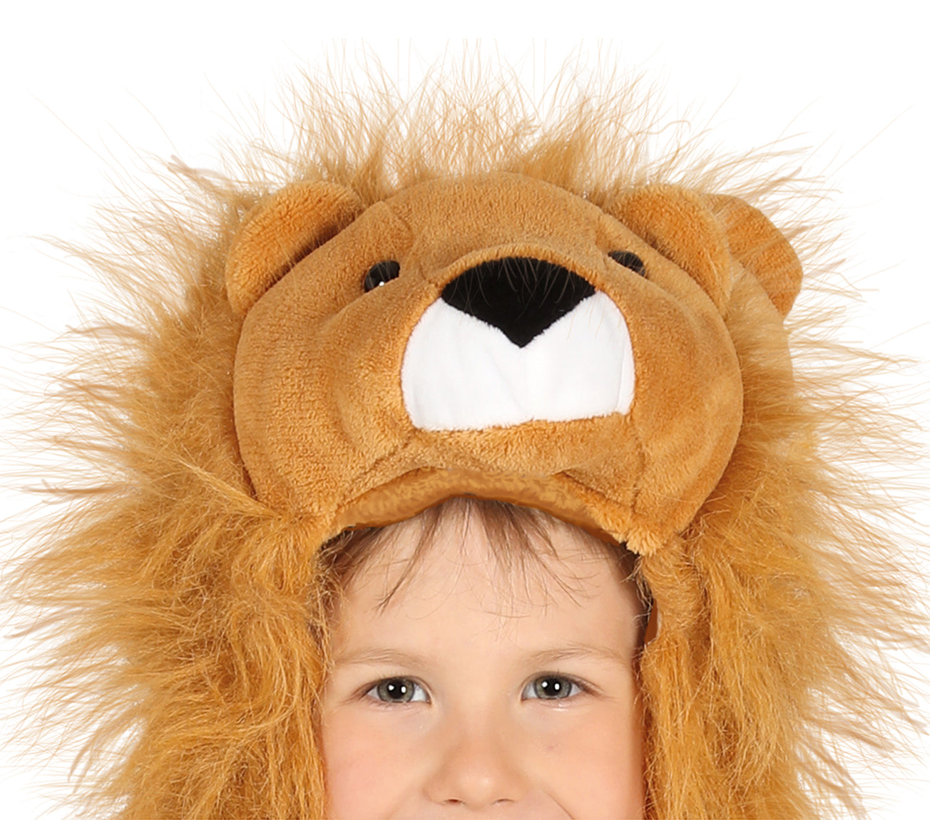 GP87488 – Tiere Karneval Kostüm Kapuze Mähne – Größe: 98/104 – Farbe: Braun