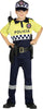 GP87507 – Polizei Karneval Fasching Mütze Gürtel – Größe: 98/104 – Farbe: Schwarz