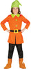 GP87514 – Märchenhafter Zwerg Karnevalskostüm – Größe: 98/104 – Farbe: Orange