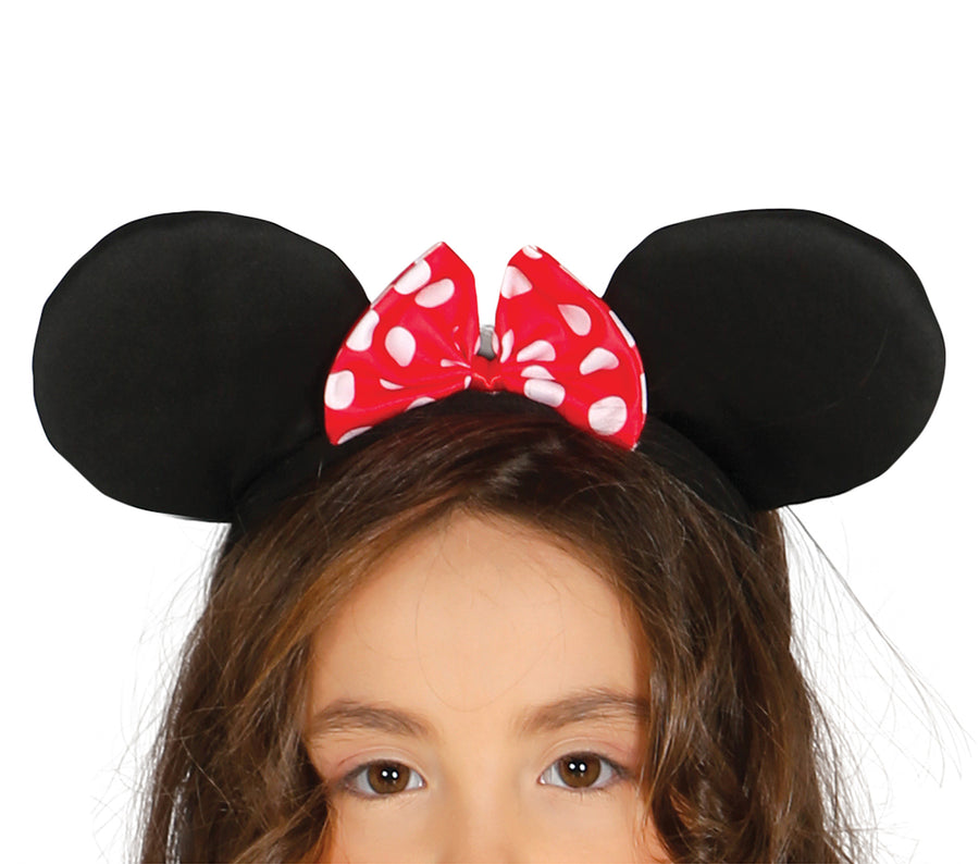GP87531 – Maus Karneval Kostüm Kinder Ohrenschmuck – Größe: 98/104 – Farbe: Rot, Ansicht 2