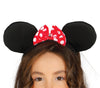 GP87531 – Maus Karneval Kostüm Kinder Ohrenschmuck – Größe: 98/104 – Farbe: Rot