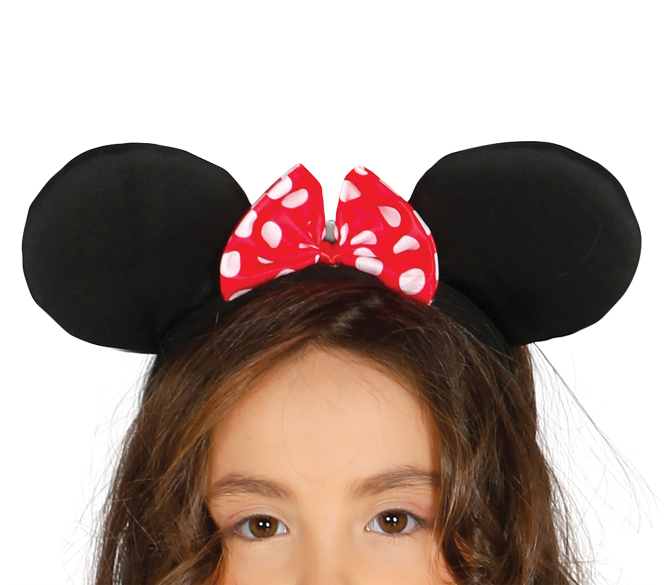 GP87531 – Maus Karneval Kostüm Kinder Ohrenschmuck – Größe: 110/116 – Farbe: Rot