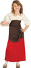 GP87549 – Mittelalterliche Wirtin Kinder – Größe: 98/104 – Farbe: Braun