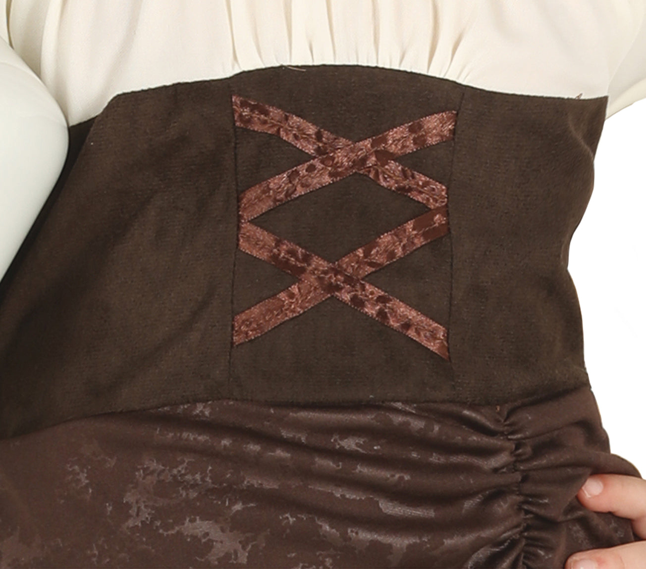 GP87549 – Mittelalterliche Wirtin Kinder – Größe: 128/134 – Farbe: Braun