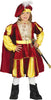 GP87557 – Prinz Mittelalter Karneval Kostüm Umhang Hut – Größe: 98/104 – Farbe: Grau