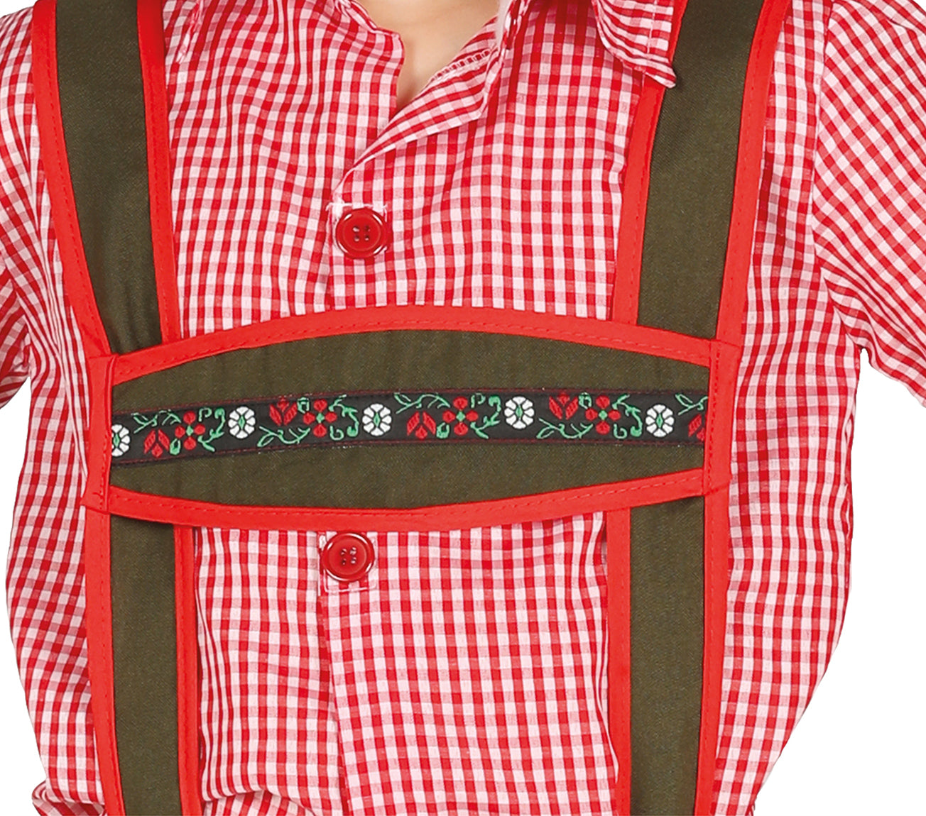 GP87570 – Oktoberfest Trachtenhose Traditionelles – Größe: 110/116 – Farbe: Rot