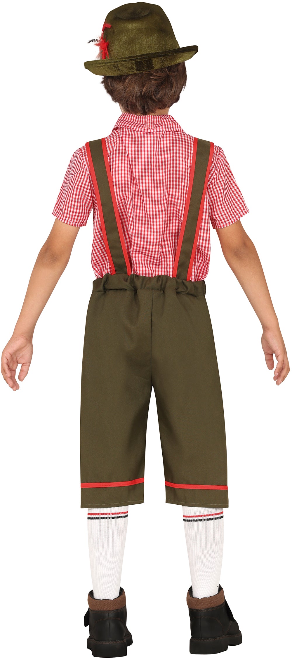 GP87570 – Oktoberfest Trachtenhose Traditionelles – Größe: 128/134 – Farbe: Rot