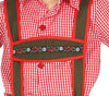GP87570 – Oktoberfest Trachtenhose Traditionelles – Größe: 128/134 – Farbe: Rot