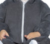 GP87592 – Wolf Karneval Jumpsuit Abenteuer – Größe: 74/80 – Farbe: Grau
