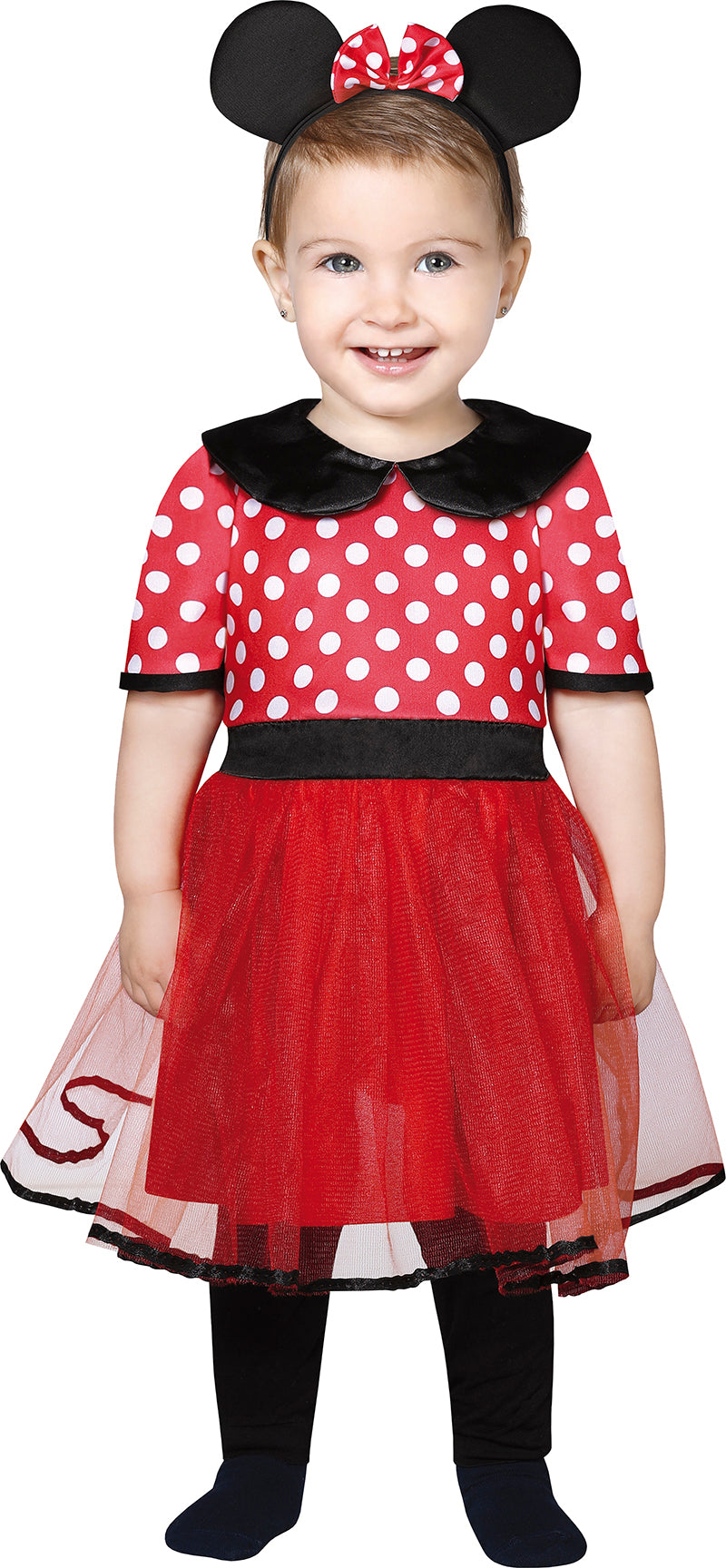 GP87602 – Maus Karneval Kostüm Haarreif – Größe: 74/80 – Farbe: Rot