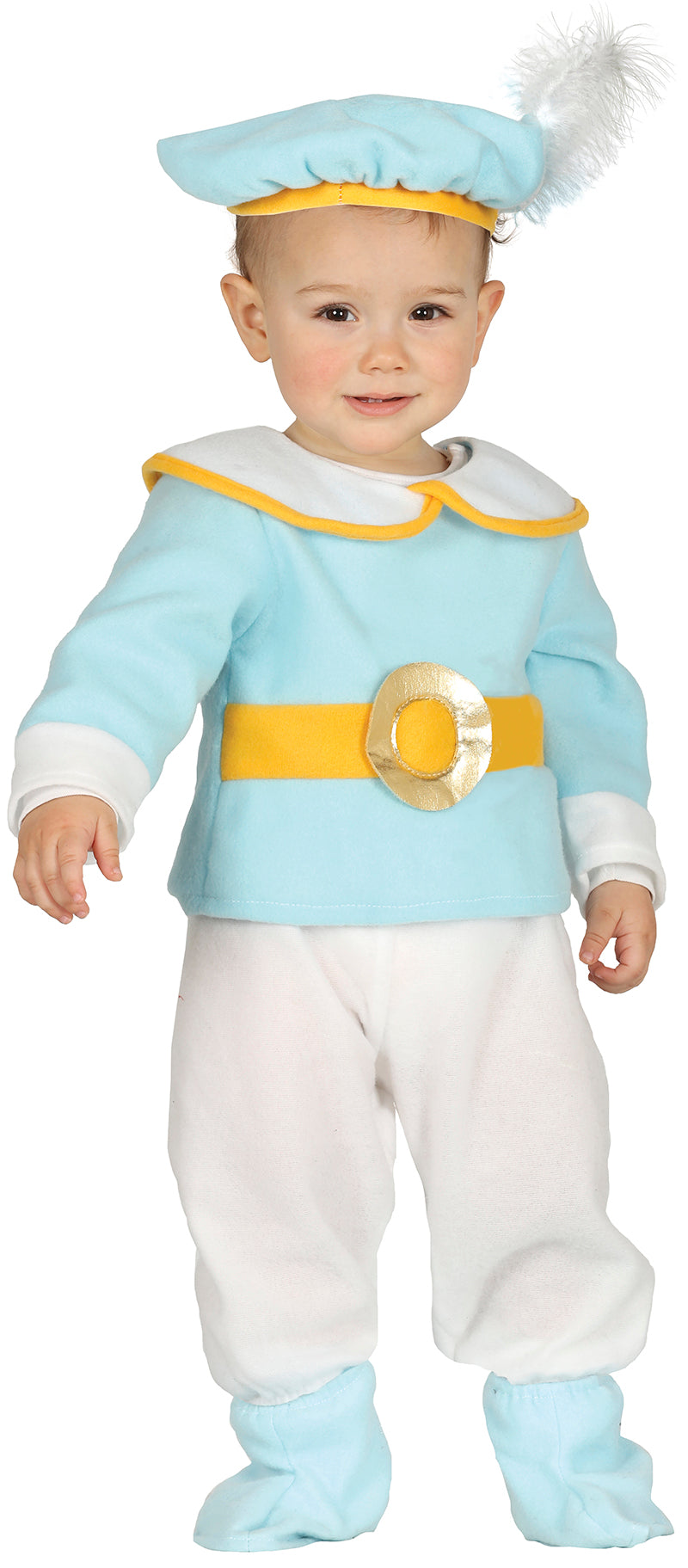 Prinz Kostüm für Babys blau mit Barett