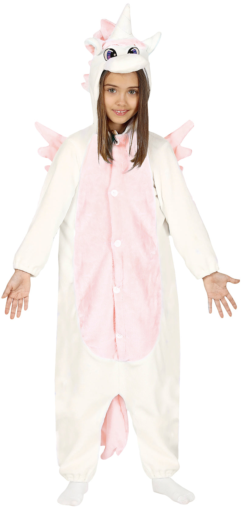 GP87638 – Einhorn Kigurumi Zauberhaftes Kostüm – Größe: 140/146 – Farbe: Weiß