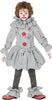 GP87696 – Clown Halloween Kinderkostüm Spaß Horror – Größe: 110/116 – Farbe: Grau