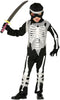 GP87732 – Skelett Ninja Halloween Kostüm Kinder – Größe: 98/104 – Farbe: Weiß