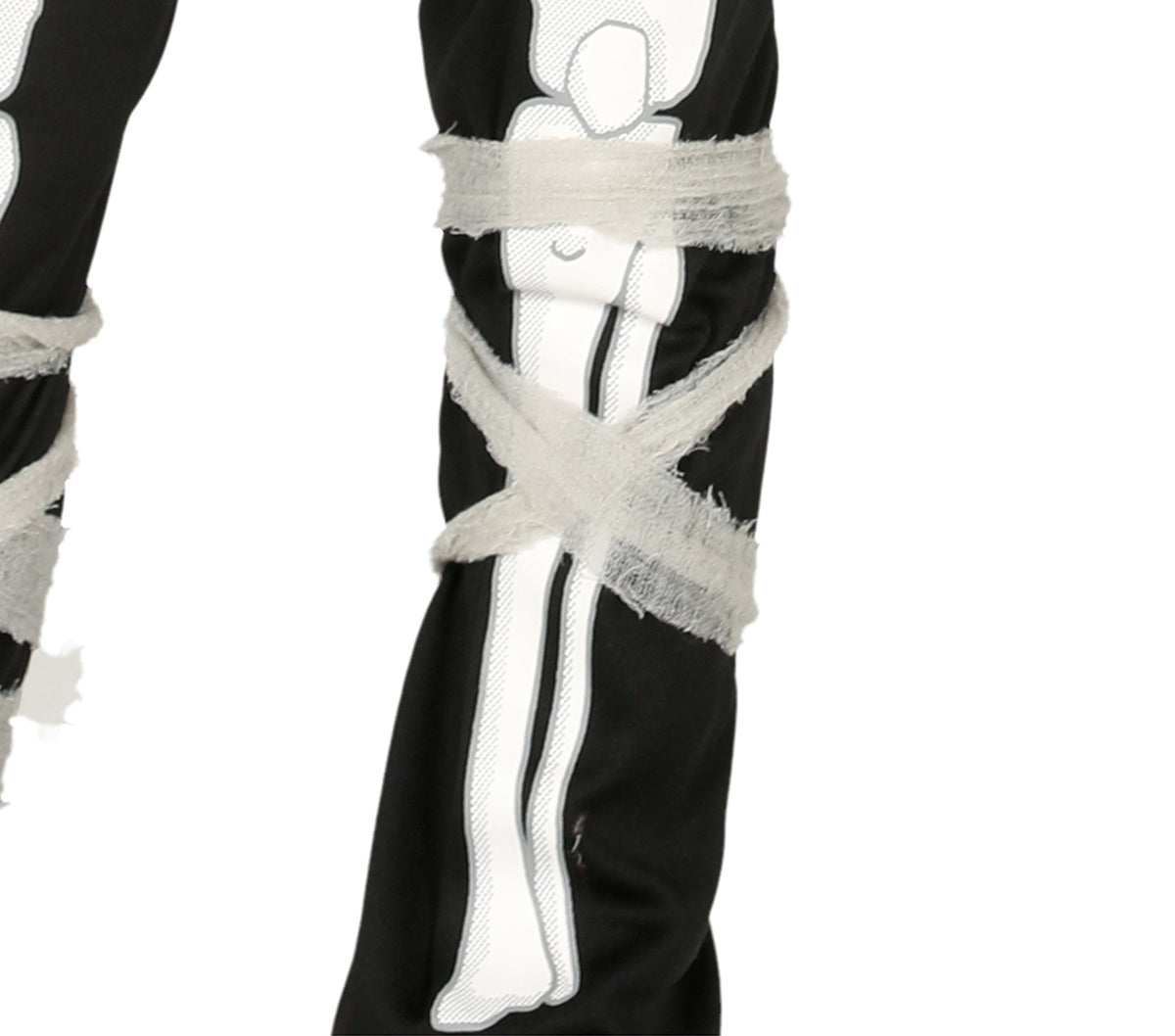 GP87732 – Skelett Ninja Halloween Kostüm Kinder – Größe: 140/146 – Farbe: Weiß