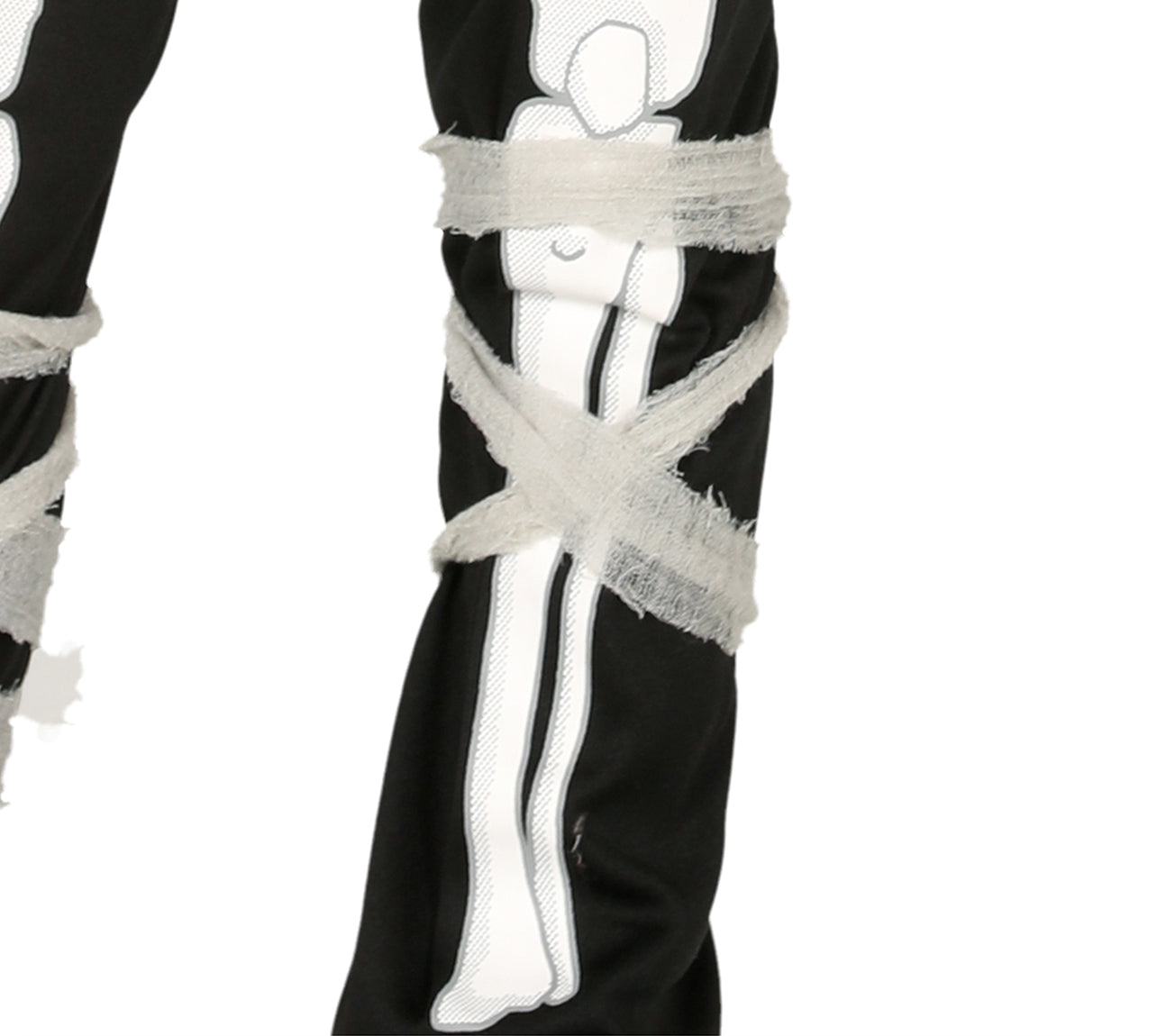 GP87732 – Skelett Ninja Halloween Kostüm Kinder – Größe: 140/146 – Farbe: Weiß