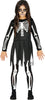 GP87751 – Skelett Spuk Abenteuer Kinder Halloween – Größe: 98/104 – Farbe: Schwarz
