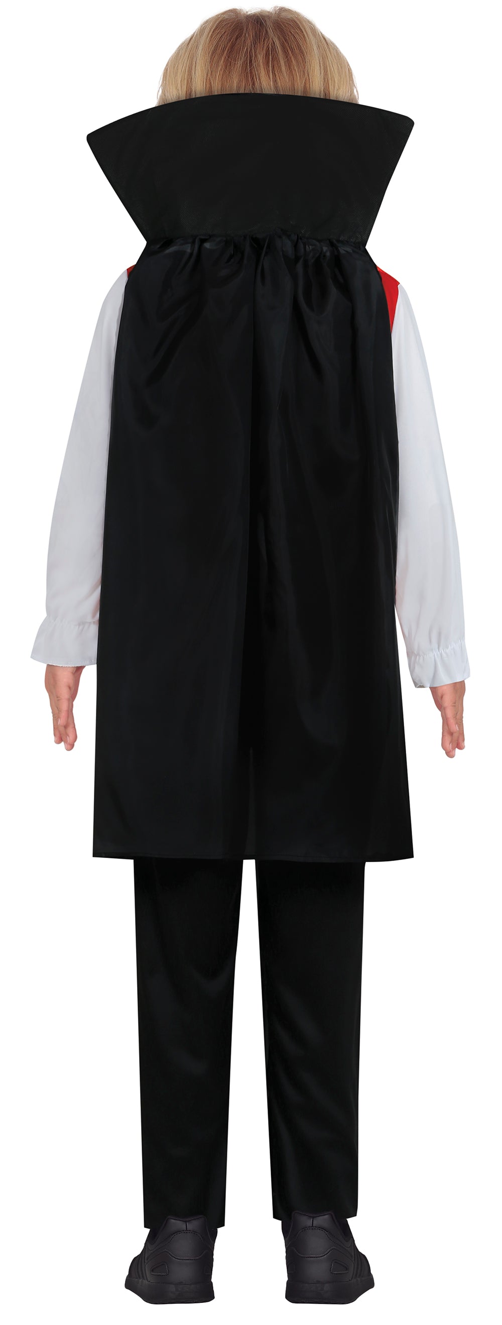 GP87772 – Vampir Umhang Weste Hemd Hose Halloween – Größe: 98/104, 110/116, 128/134, 140/146 – Farbe: Rot