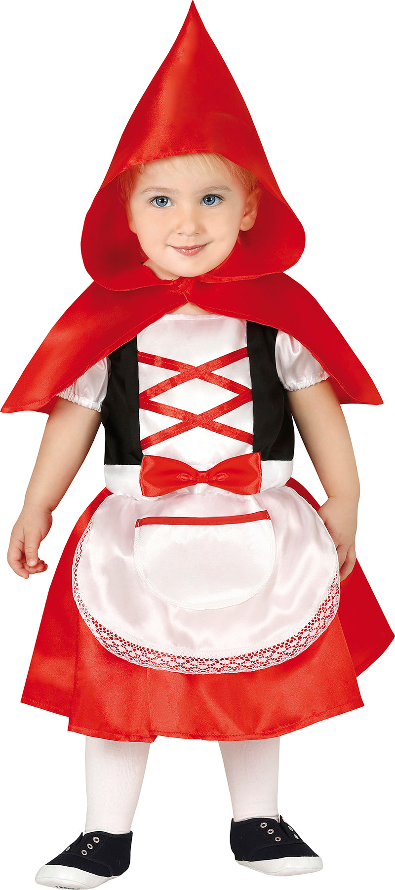GP87837 – Märchen Kleid Mit Kapuze – Größe: 86/92 – Farbe: Rot