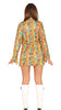 GP88173 – Hippie Karneval Gewand Blumige – Größe: 44 - 46 (XL) – Farbe: Braun