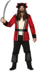 GP88185 – Pirat Abenteuer Kapitän Rot Jacke – Größe: 54 - 56 (XL) – Farbe: Rot