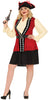 GP88188 – Piratenkapitän Faschingsoutfit Schädel – Größe: 44 - 46 (XL) – Farbe: Rot
