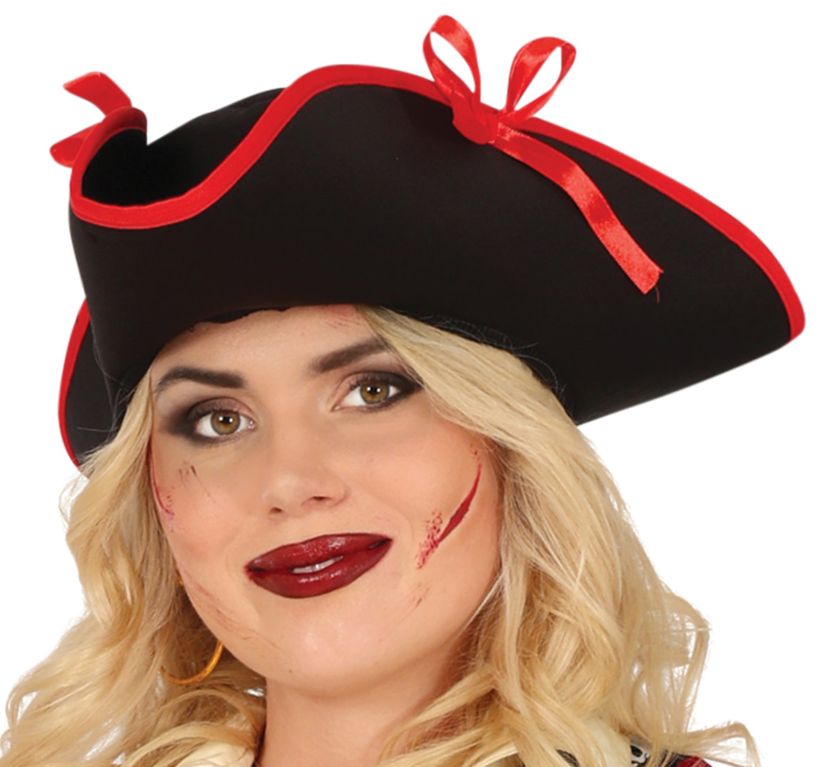 GP88188 – Piratenkapitän Faschingsoutfit Schädel – Größe: 44 - 46 (XL) – Farbe: Rot