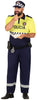 GP88190 – Polizei Uniform Karneval Kostüm Cap – Größe: 54 - 56 (XL) – Farbe: Gelb